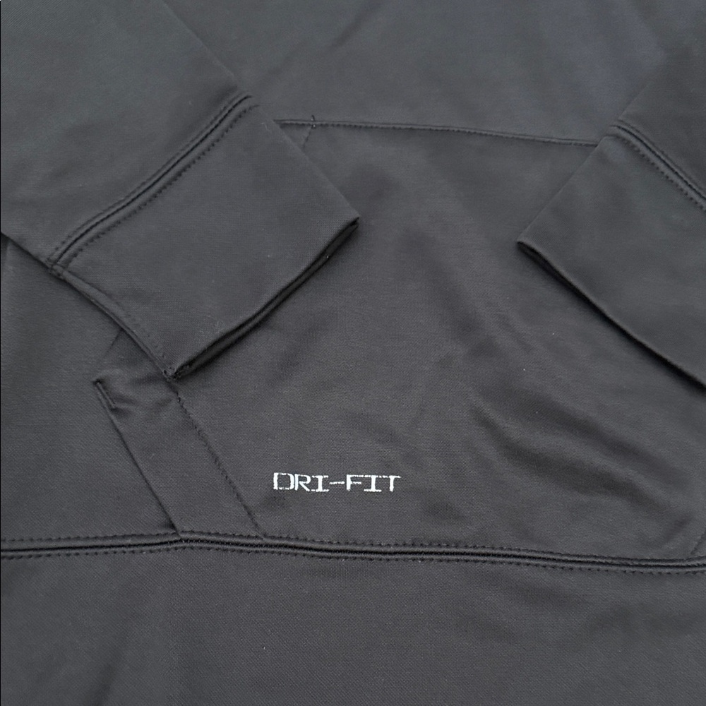 Jordan Dri-FIT Black Hoodie with White Jumpman - Picture 3 of 5